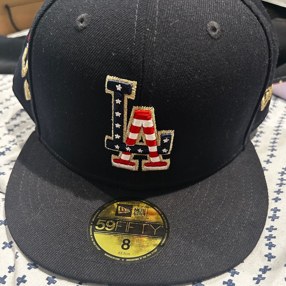 New Era Fitted LA Hat - American-Style LA Letters